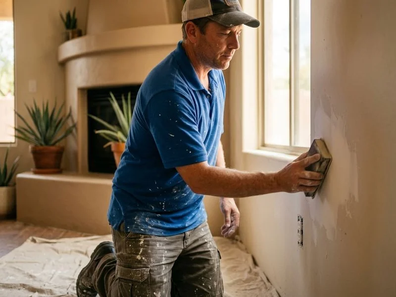 Drywall repair before priming