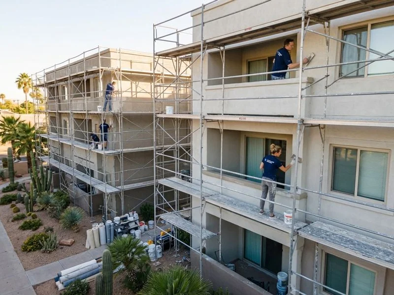 Multi-unit apartment phased repaint