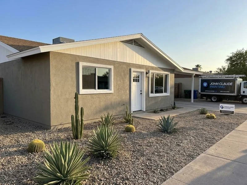 Phoenix exterior after elastomeric repaint