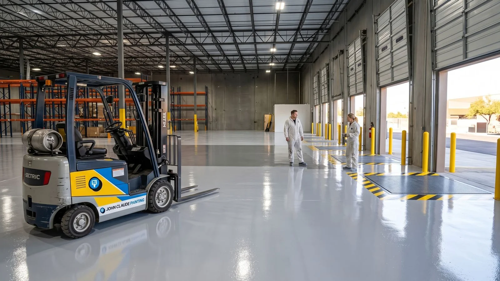 Phoenix warehouse with industrial epoxy floor