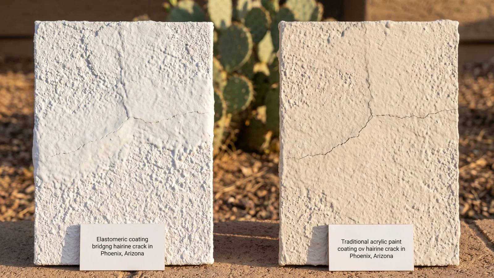 Elastomeric vs acrylic film thickness comparison